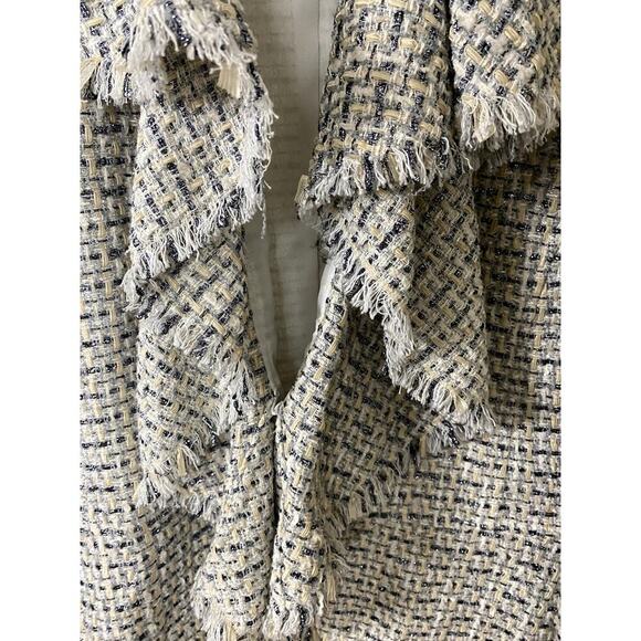 Lafayette 148 New York Tweed Pattern Blazer - Size 12 (EUC) - Picture 4 of 7